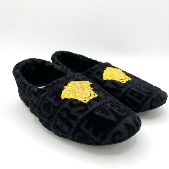 Versace Other - NWT Versace Monogram Medusa Motif Slippers Unisex Men's 6 / Women's 7.5